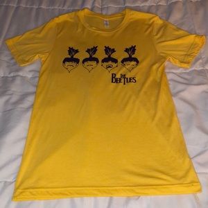 The Beetles Vegan Shirt- yellow